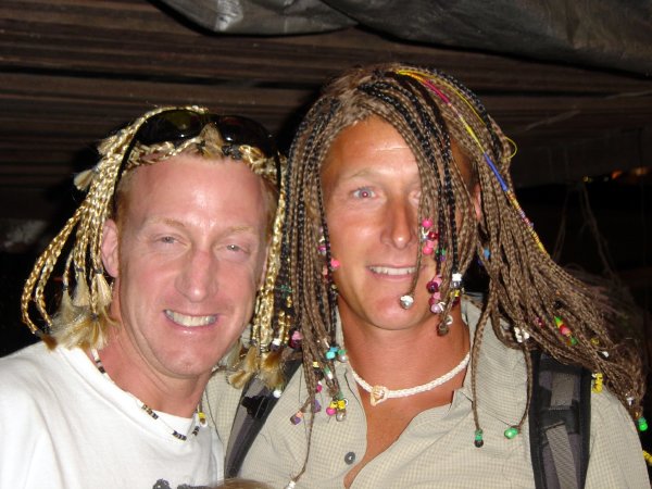 Tim & Bruce in braids